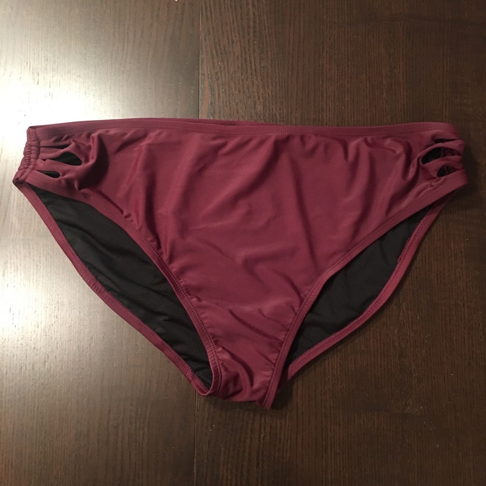 Swimsuits for All burgundy swim bikini bottom
